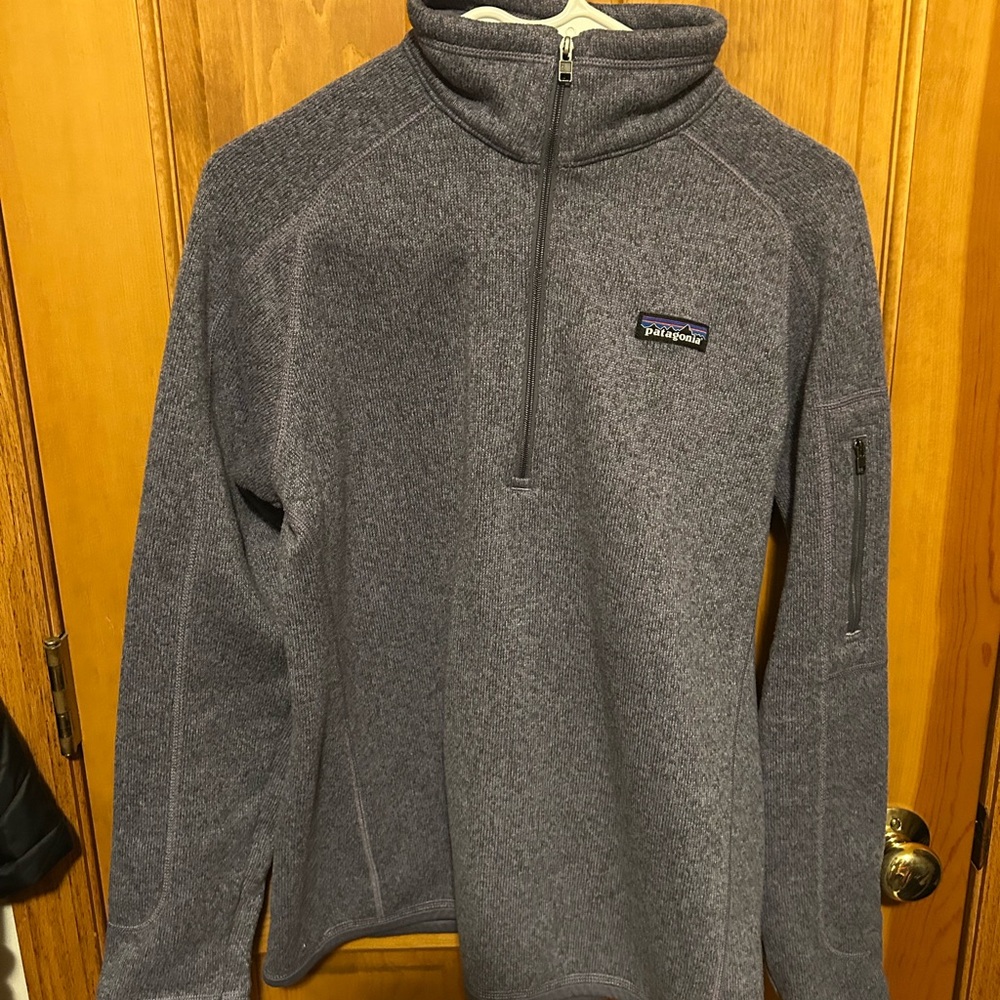 Patagonia Heathered purple Fleece sweater